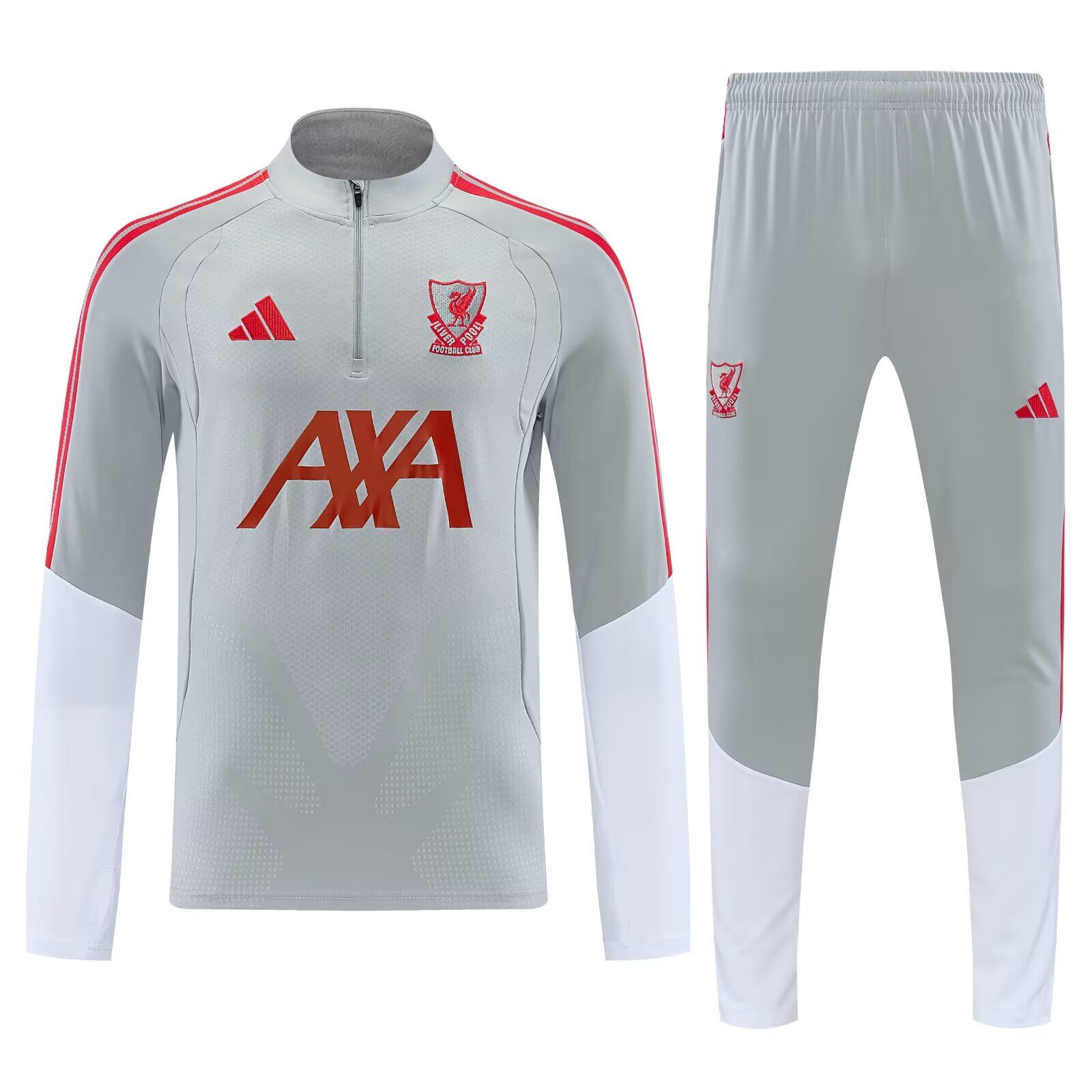AAA Quality Liverpool 26/27 Tracksuit - Grey/White